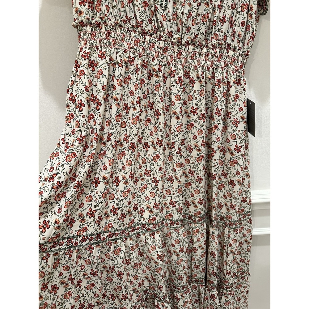 Max Extudio Floral Flutter Sleeve Tiered Maxi Dress Size 2X - Picture 4 of 7